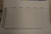 Seismometer Printout