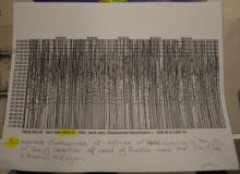 Seismometer Printout of Russian Earthquake