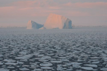 Iceberg and Pancake Ice in the Antarctic