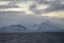 Mountain Peaks near Marguerite Bay, Antarctica