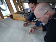 Captain Sebastian Paoni and First Mate Pete Kaple chart a new course