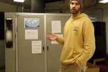 Neal in Terra Lab, Palmer Station, Antarctica