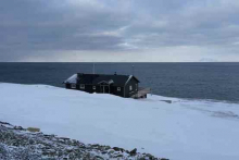 Svein Nordahl's cabin has no running water, but does have fast Internet. 