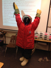 This student at Avocado Elementary is ready for some polar research.