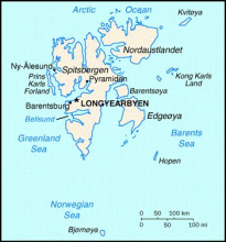 Map of Svalbard