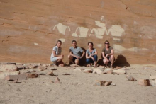 Hiking with the research team