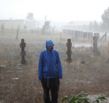 Testing rain gear