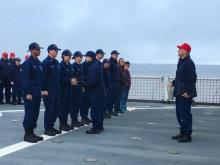 Receiving Arctic Service Medal