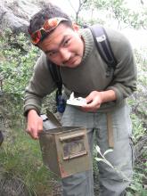 Aggu Broberg (Grl) finding the cache