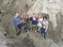 The participants of the Mud fight!