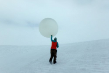 Science Tech Launches Weather Balloon