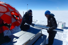 Putting the Core Sample in a Storage Tube