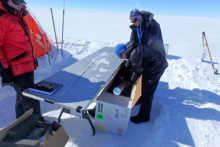 Placing the Core Sample into an Insulated Box