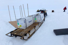 Core Samples Ready to be Brought Back to Summit Station