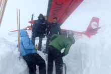 Digging Out and Loading Ice Core Boxes