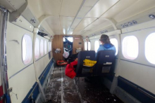 Inside a Fairly Empty Twin Otter