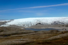 Piles of Sediment in Front of the Ice