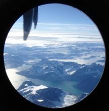 Greenland out the window