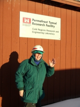 Outside the Permafrost Tunnel near Fairbanks, Alaska