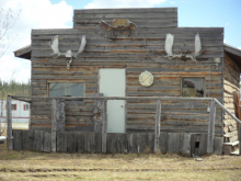 old buildings in Coldfoot, AK