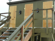 outhouse tower near the residential area at TFS