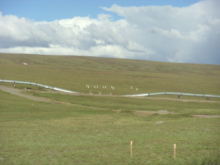 buried pipeline for wildlife to cross over