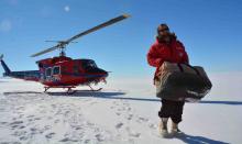 helicopter unloading