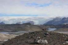 Looking back towards camp