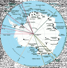 Map of Antarctica 