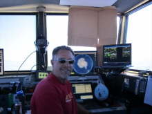 Bob with the Cooper, Joseph, and Jayden's WATER DROP at his work in the air traf