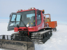 The WATER DROP on a Pisten Bully