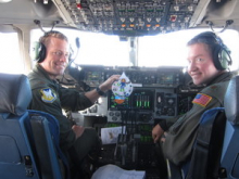 Our pilots – Chris Klopping and Brad White  - with the WATER DROP