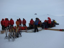 The beginning of our Ice Camp