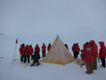 Putting up a Scott Tent