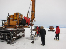 drilling with a big drill