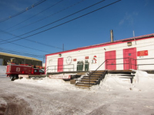 McMurdo clinic with the fire engine