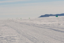 Road on the ice