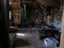 inside the hut