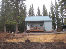 My friend's house in the woods in Fairbanks