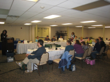 Presentations during the training