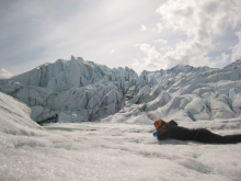 Napping near the heart of the glacier