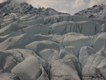 The cracks of the glacier