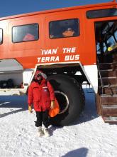 Yamini with Ivan The Terra Bus