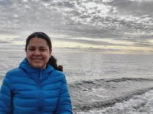 Monica Nunez at the Chukchi Sea