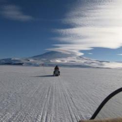 View from Ski-doo on morning commute