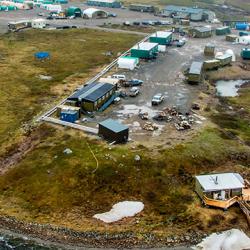 An aerial view of Toolik Field Station