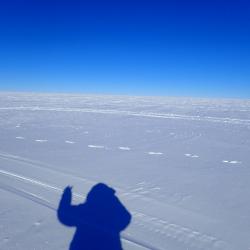 Jocelyn's shadow in the snow