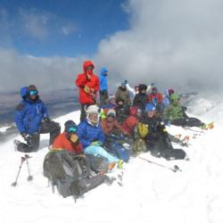 On the summit, 12,270 feet