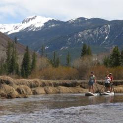 Springtime on the Roaring Fork River near Aspen, Colorado