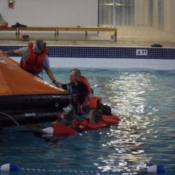 Liferaft training